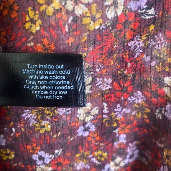 Lane Bryant Tunic Top Womens Plus Size 22/24 Floral Sheer Asymmetrical Laganlook - Picture 4 of 10